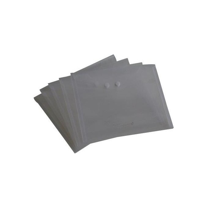 Rexel Ice Cf. 5 Buste Con Bottone A4 Trasparente