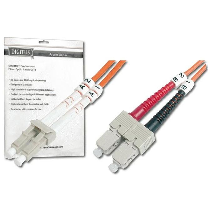 Digitus cavo fibra ottica lc a sc multimode duplex 50-125 mt.3 (dk-2532-03)