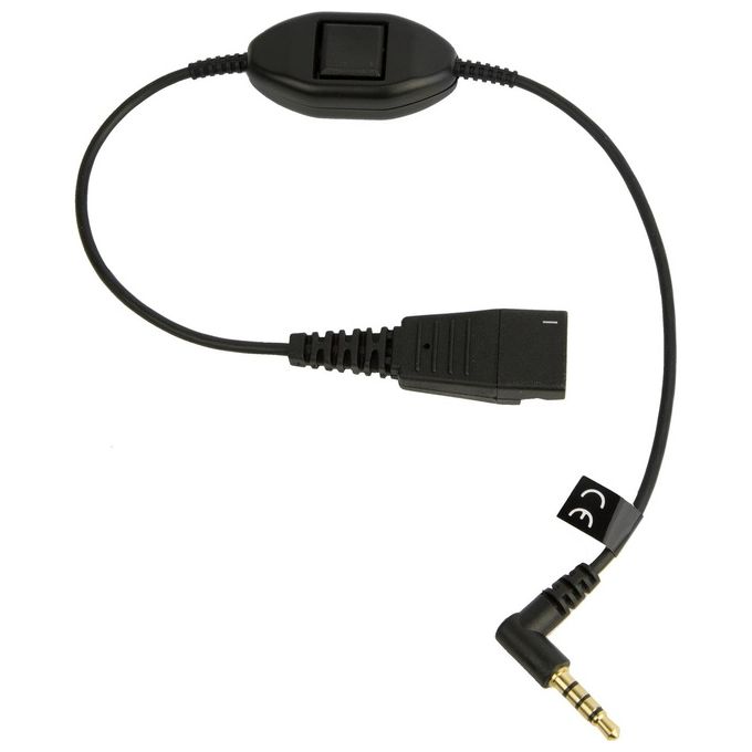 Jabra Cavo per cuffie disconnessione rapida (M) a stereo mini jack (M) 30 cm