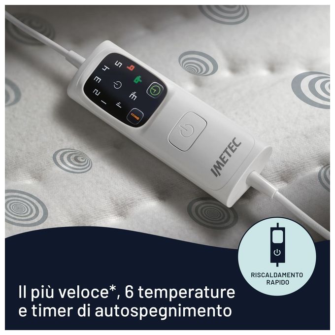 Imetec Scaldasonno Adapto M 6T 100% Cotone 150x120cm