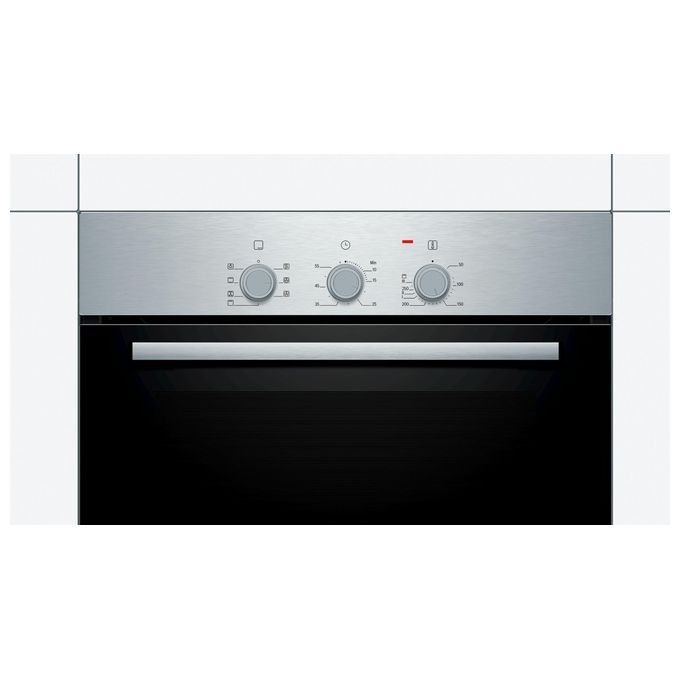 Bosch HBF011BR0 Serie 2 Forno da incasso Elettrico 66 L Classe A 5 Funzioni HotAir 3D Grill (55x60x55 cm) colore Nero Inox