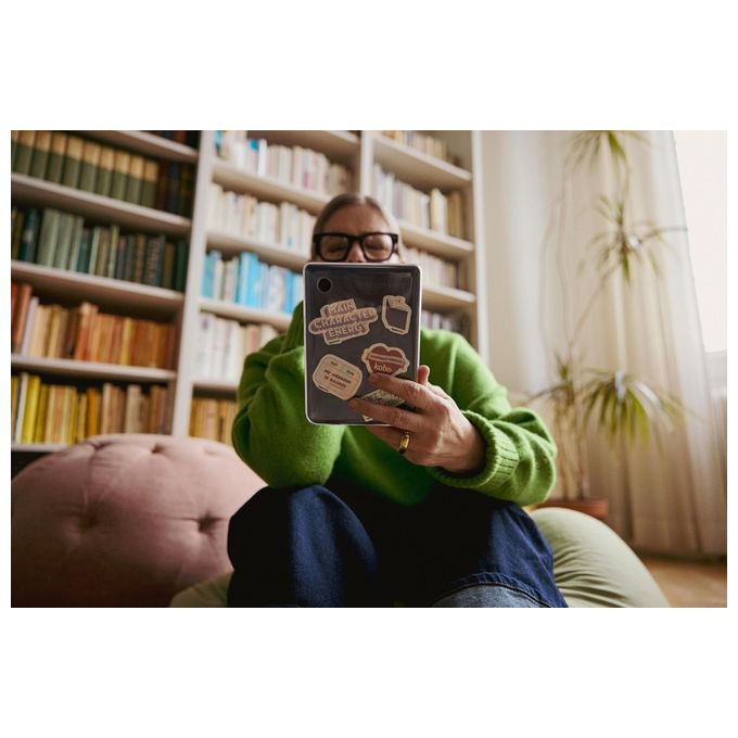 Rakuten Kobo Clara Colour, Lettore E-book, Touchscreen, 16 GB, Wi-Fi, Nero