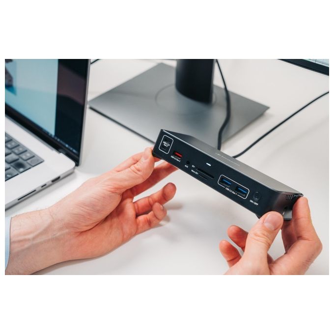 Verbatim 32171 CDS-15 Docking Station Pro USB-C 15 Porte HDMI 8K DisplayPort 1.4 Power Delivery 100W colore Nero Grigio