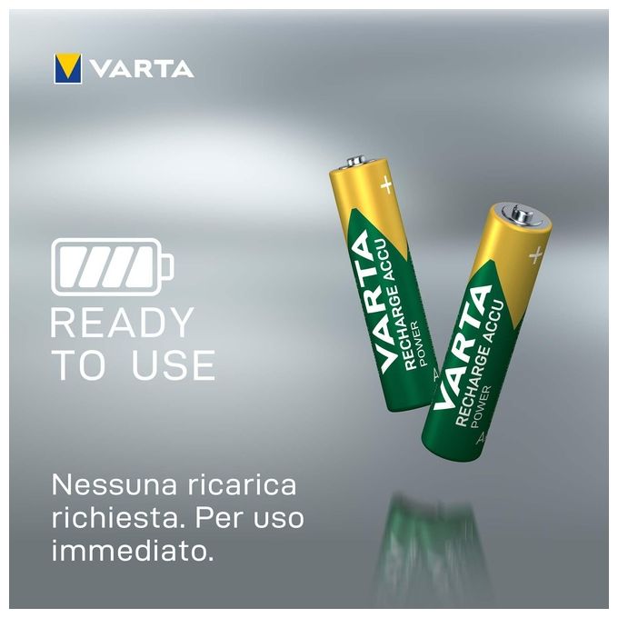 Varta Pila Ministilo Ricaricabile 4 Pezzi