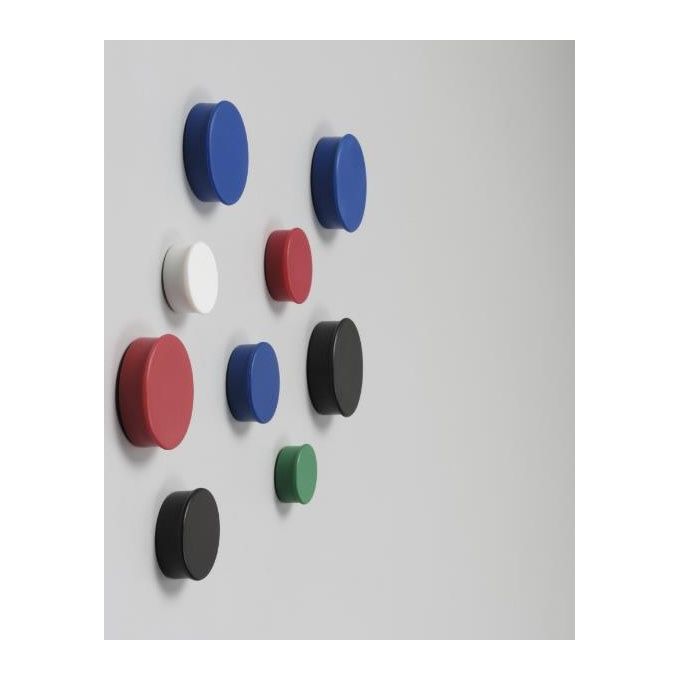 Nobo Confezione 8 Magneti Diametro 20mm 8 Pezzi Nero