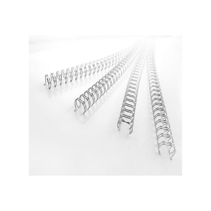 Gbc Confezione 100  Dorsi Metallici 11mm Argent