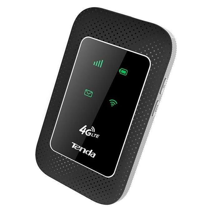 Tenda 4G180 Router Portatile 4G LTE Hotspot Mobile Wi-Fi 150 Mbps Batteria 2100 mAh Slot Micro SIM colore Nero