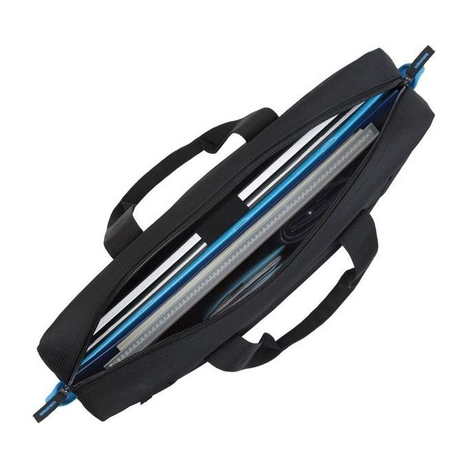 RivaCase 8057 Regent Borsa per Laptop 16'' Poliestere Tracolla Regolabile e Rimovibile colore Nero