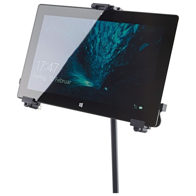 König and Meyer 19790-316-55 Supporto Attivo per Tablet Universale Regolabile Orientamento Orizzontale Verticale colore Nero