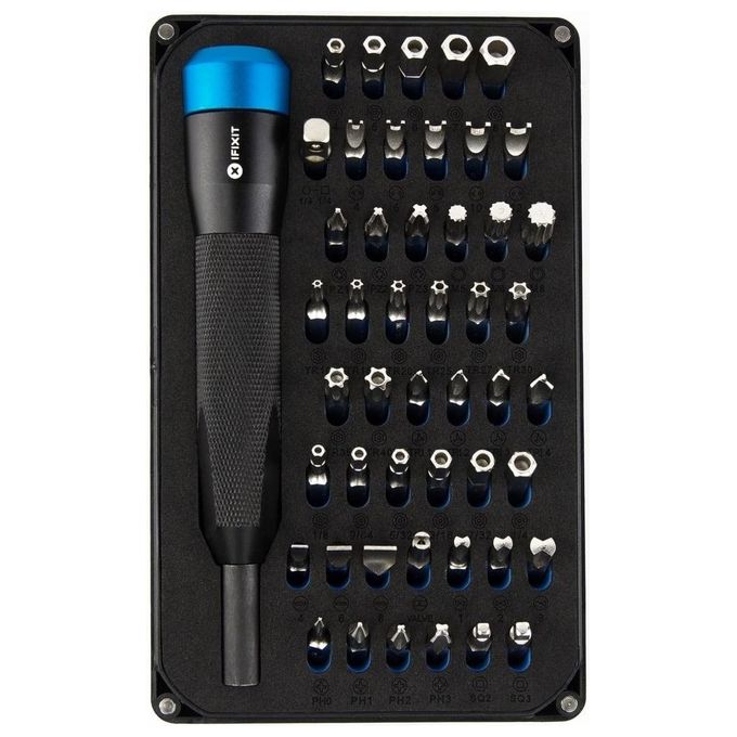 IFixit Mahi Precision Bit Set KIT_ di 48 Punte 1-4'' e Cacciavite di Precisione