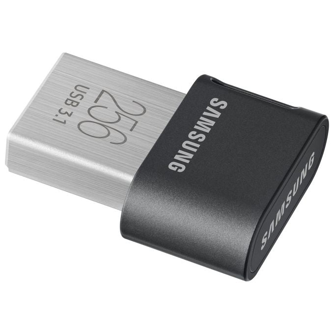 Samsung MUF-256AB FIT Plus Chiavetta USB 256 GB USB 3.2 Gen 1 Tipo A 400 MB-s Protezione Password colore Grigio Argento