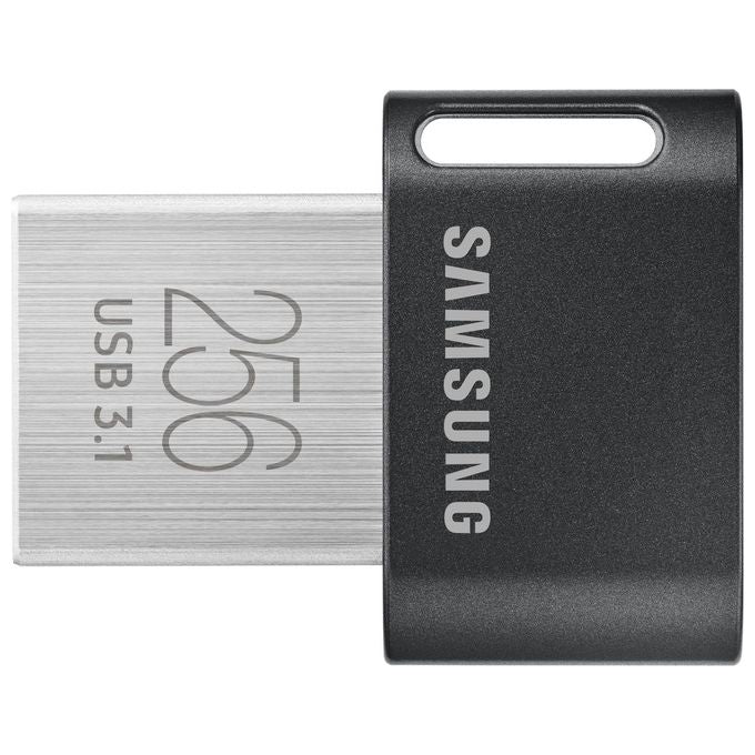 Samsung MUF-256AB FIT Plus Chiavetta USB 256 GB USB 3.2 Gen 1 Tipo A 400 MB-s Protezione Password colore Grigio Argento