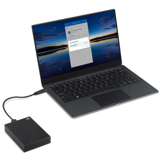 Seagate STKZ5000400 One Touch Disco Rigido Esterno 5 TB USB 3.0 con Password e Crittografia Hardware colore Nero