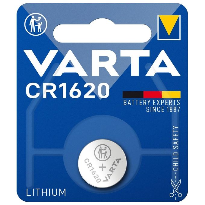 Varta 1x 3V CR 1620 Batteria Mono Splituso Litio