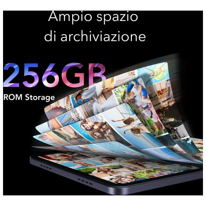 TCL 9491G Tab 11 Gen 2 Tablet Android 11'' NXTVISION 6GB RAM 256GB WiFi Android 14 Batteria 8000mAh colore Grigio