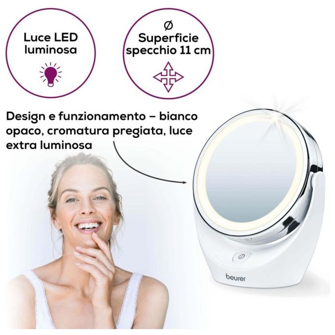 Beurer BS 49 Specchio Cosmetico con Luce 17,5x19x10cm