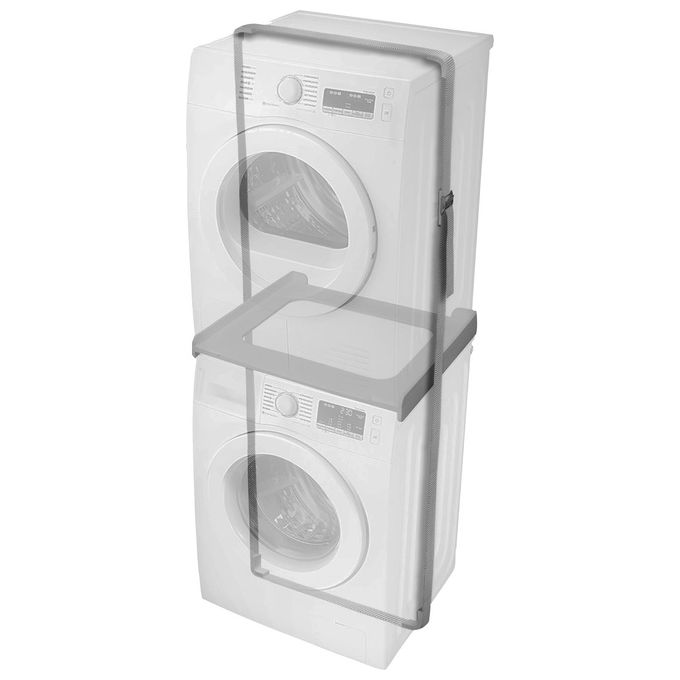 I-Genio 958IGENIO Kit di Sovrapposizione Universale per Lavatrice e Asciugatrice 60x45 cm (60x45 cm) colore Bianco
