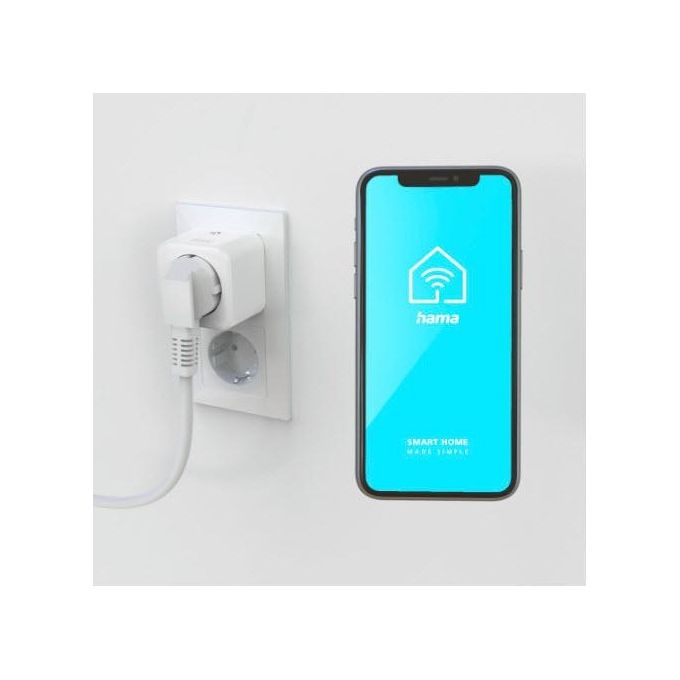 Hama Smart presa Wi-Fi Bianco Opaco 3.680W