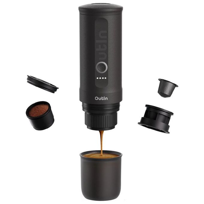 Outin OTEM-01-SG Macchina da caffe' espresso nano grigio siderale