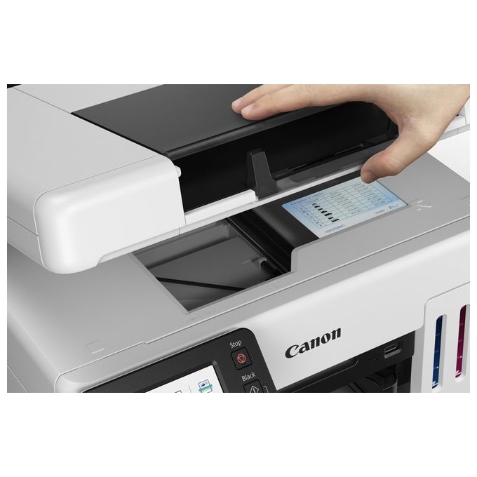 Canon GX6550 MAXIFY Stampante Multifunzione a Getto d'Inchiostro A4 600 x 1200 DPI Wi-Fi Ethernet LCD Touch 350 Fogli Stampa Fronte Retro Automatica colore Nero