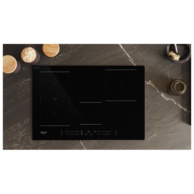Hotpoint 869991662260 HS 1377C CPNE Piano cottura a induzione 77 cm 4 zone Flexi Duo colore Nero