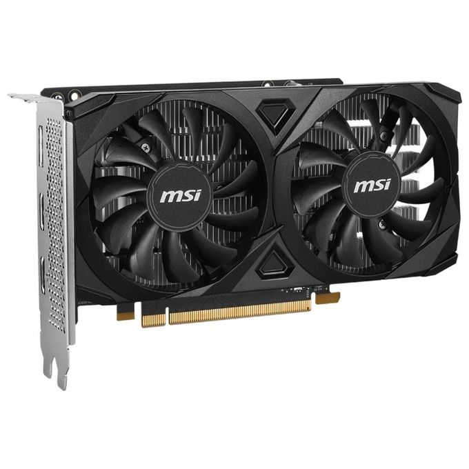MSI V812-055R Ventus GeForce RTX 3050 Scheda Grafica 6 GB GDDR6 2 HDMI 2.1 1 DisplayPort 1.4a colore Nero