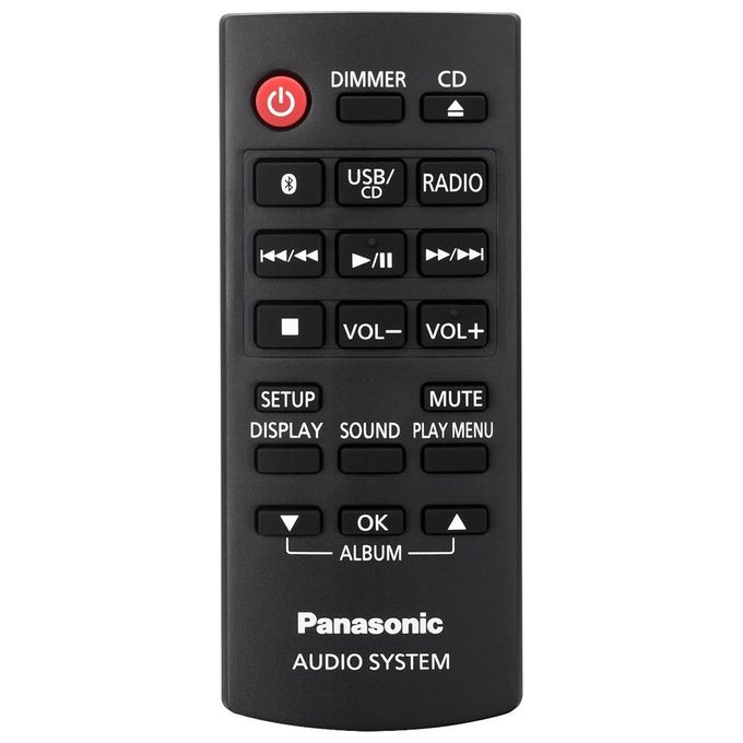Panasonic SC-PM272EG-K Microsistema Audio per la Casa 20 W Bluetooth DAB+ FM Lettore CD USB colore Nero