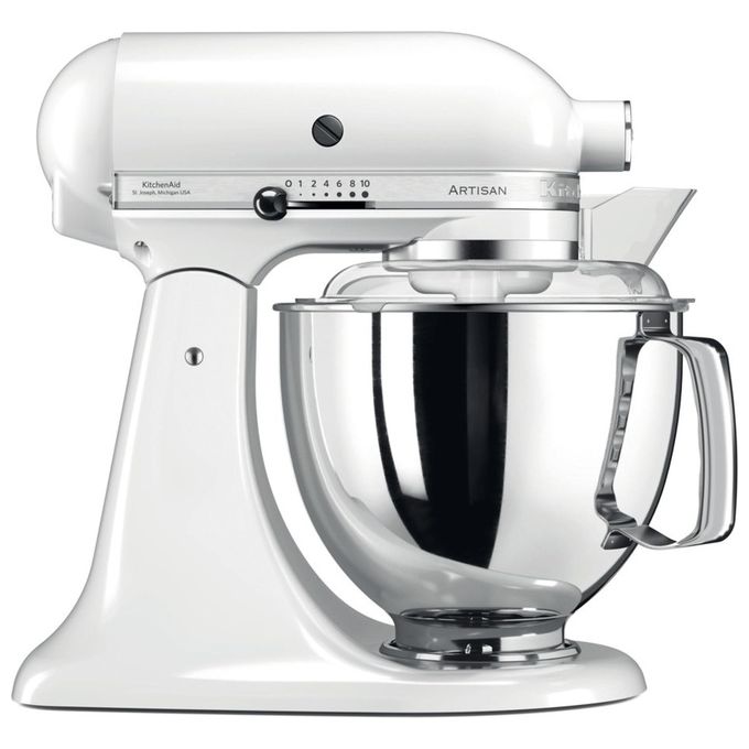 KIT_chenAid 5KSM175PSEWH Artisan Impastatrice Planetaria 300W 4,8 Litri Bianco