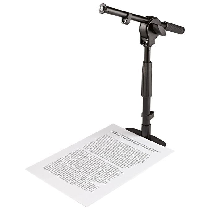 König and Meyer 25995-300-55 Supporto da Tavolo Pavimento Altezza Regolabile 28 5 40 cm Base Circolare Acciaio 3 8'' colore Nero