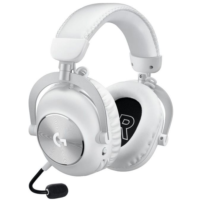 Logitech G 981-001269 PRO X 2 Cuffie Gaming Wireless con Bluetooth e DTS Headphone X 2.0 Driver Grafene 50 mm Microfono Rimovibile colore Bianco