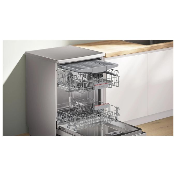 Bosch SMS4HMI09E Serie 4 Lavastoviglie Libera Installazione 14 coperti Classe C 44 dB Wi-Fi AquaStop (84.5x60x60 cm) colore Acciaio Spazzolato