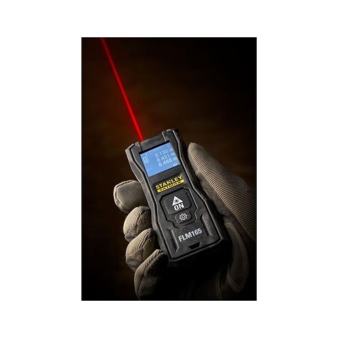 Stanley FMHT77165-0 FatMax Misuratore Laser 50 m precisione 1,5 mm batteria Li-Ion ricaricabile USB colore Nero