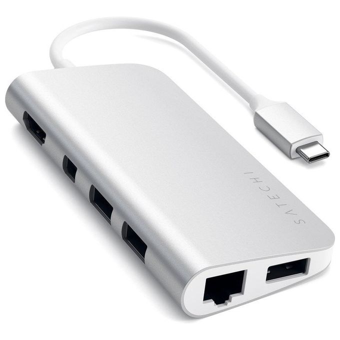 Satechi Adattatore Type C Multiporta in Alluminio con 4K Hdmi Silver