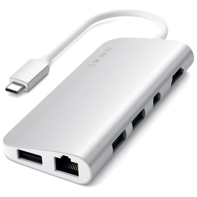 Satechi Adattatore Type C Multiporta in Alluminio con 4K Hdmi Silver