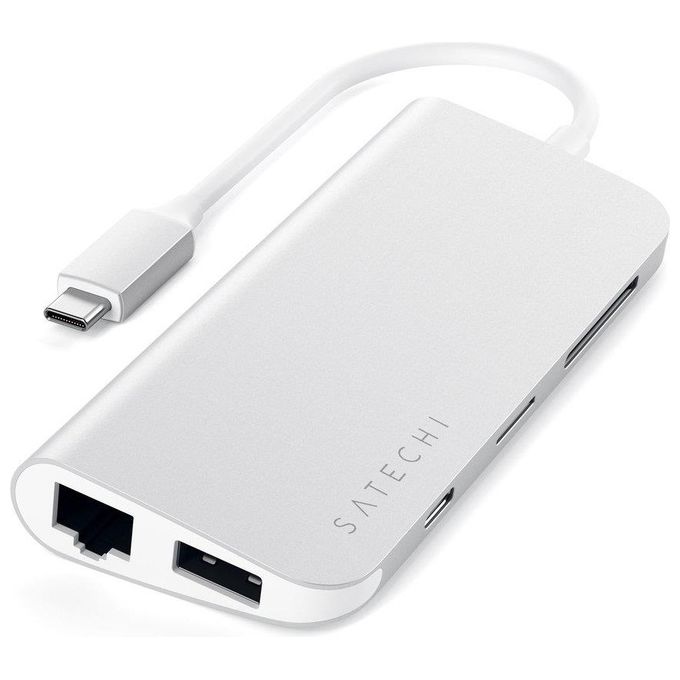 Satechi Adattatore Type C Multiporta in Alluminio con 4K Hdmi Silver