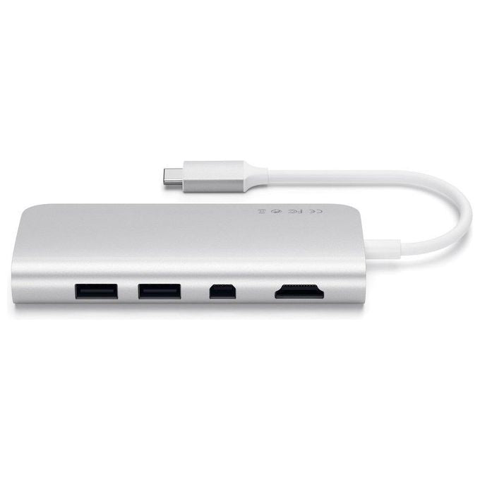 Satechi Adattatore Type C Multiporta in Alluminio con 4K Hdmi Silver