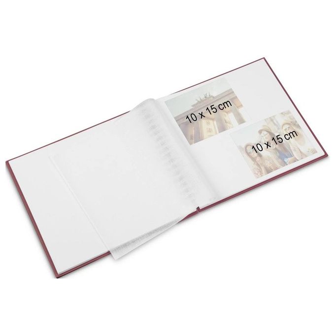 Hama Fine Art Album Fotografico e Portalistino a Spirale  Grigio 28x24cm 50 Pagine Bianche