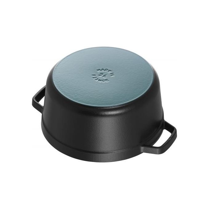 Staub La Cocotte 20cm rund, nero, ghisa