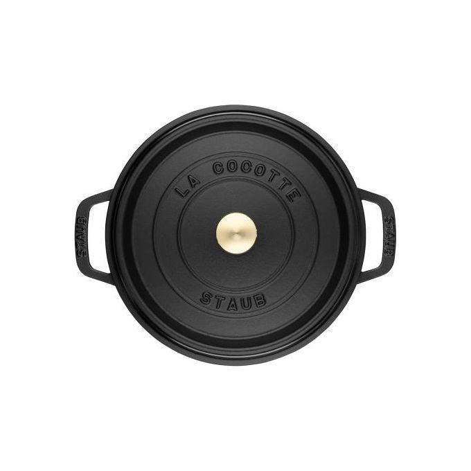 Staub La Cocotte 20cm rund, nero, ghisa