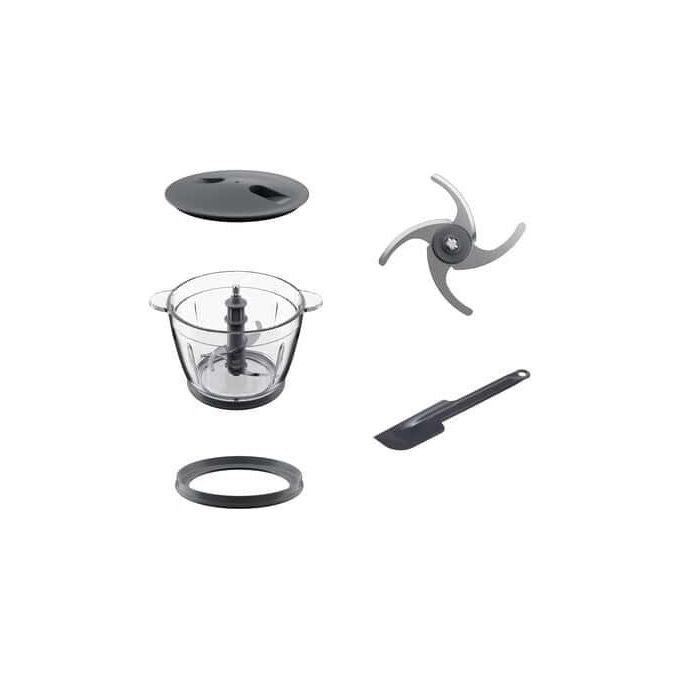 Kenwood CHP62.400SI EasyChop+ Tritatutto Quad Blade Acciaio Inox 500W Ciotola Vetro 600ml colore Argento