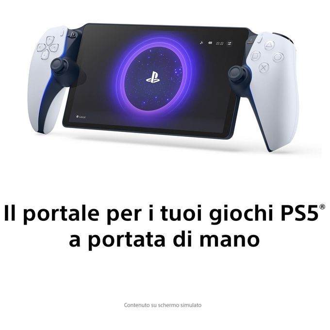 Sony 1000041537 PlayStation Portal Remote Player Accessorio PS5 Schermo LCD 8'' 1080p 60fps Wi-Fi DualSense colore Bianco