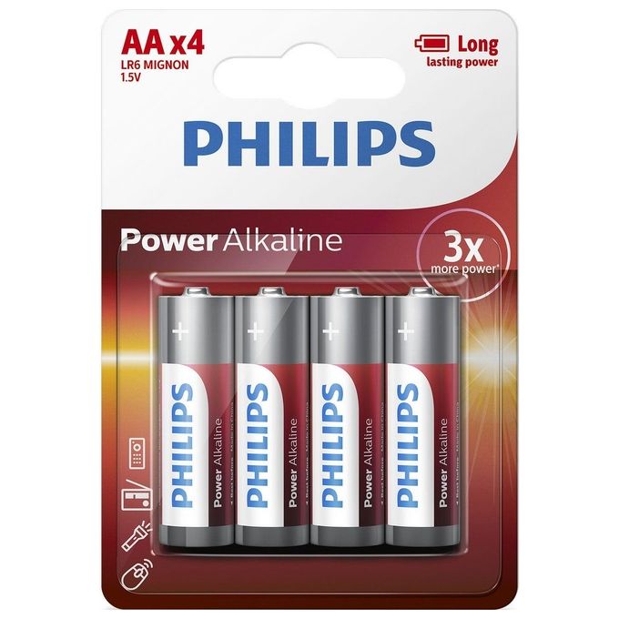 Philips Batterie Stilo Powerlife Alcaline 1,5v 4pz - Blister