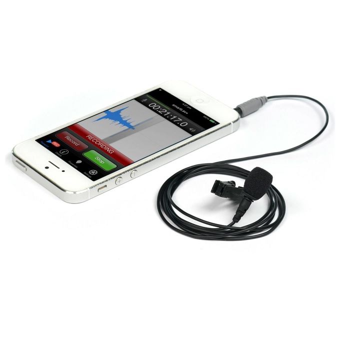 Rode Microfono con Filtro Anti-pop, Resistente all'Acqua per Smartphone e Tablet, Nero