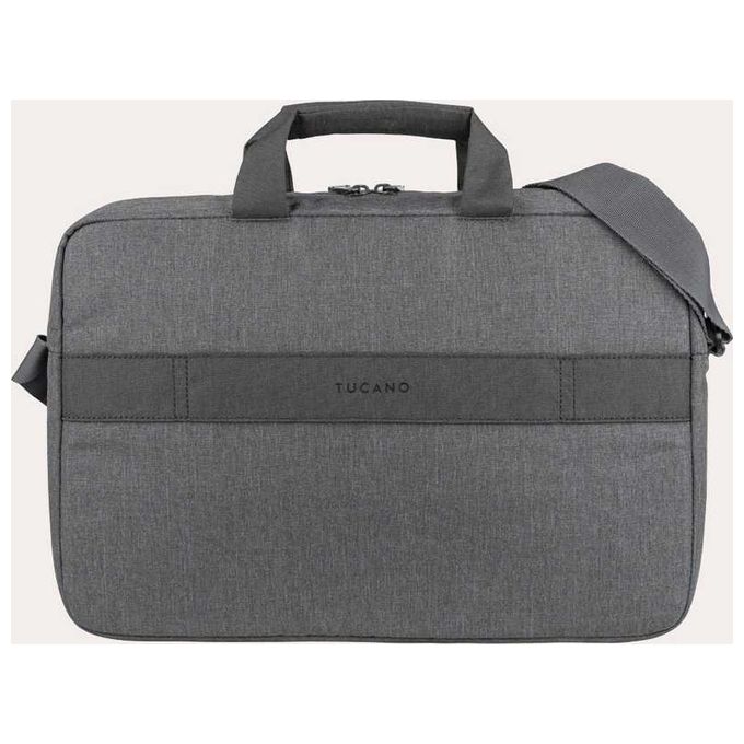 Tucano BHOP13-AX HOP Borsa per Notebook 13''-14'' in Tessuto Riciclato con Tasca Frontale e Fascia per Trolley colore Antracite