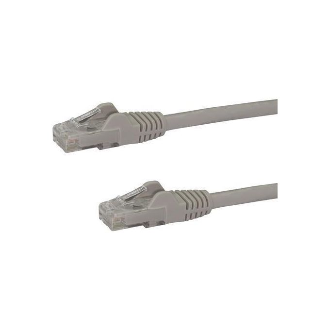 StarTech.com 5m Cat6 Gray Snagless Gigabit Ethernet Rj45 cavo maschio maschio