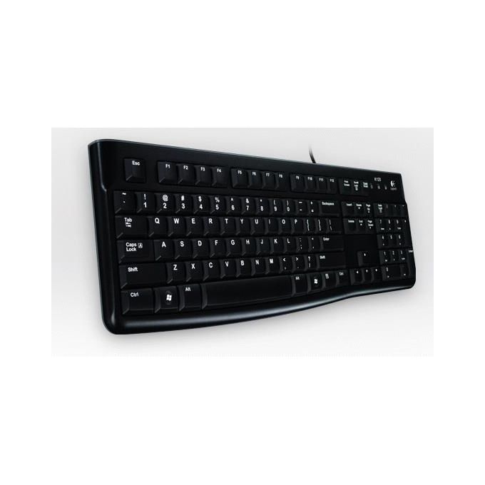 Logitech tastiera retail k120 usb nera