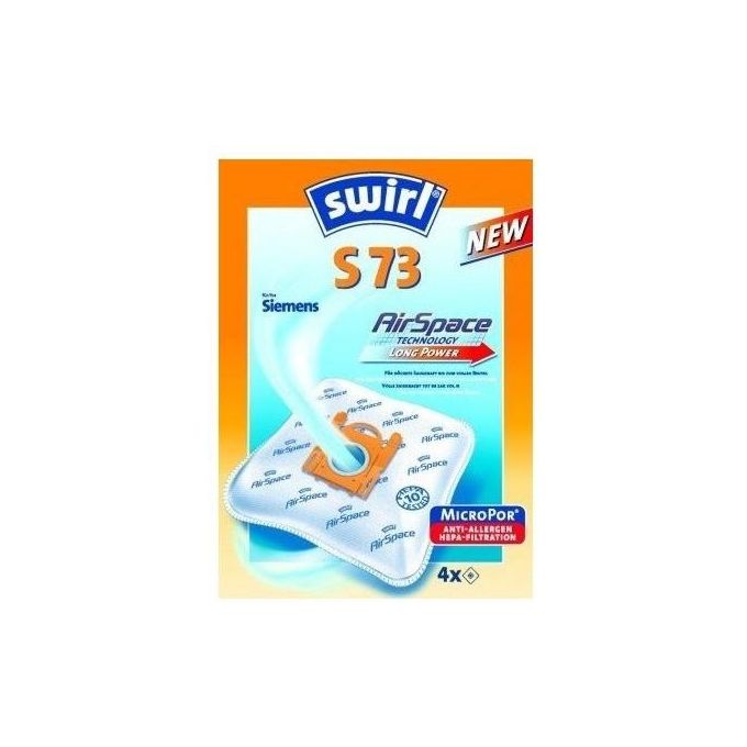 Swirl S 73 MP Plus AirSpace Sacchetti per Aspirapolvere in Carta