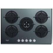 Hotpoint HAGD 72S-MR Diamond Piano cottura a gas 73 cm 5 fuochi griglie in ghisa accensione manopola colore Specchio