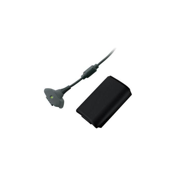 Microsoft NUF-00002 Kit Play and Charge per Controller Xbox 360 Batteria NiMH Ricaricabile Cavo USB colore Nero