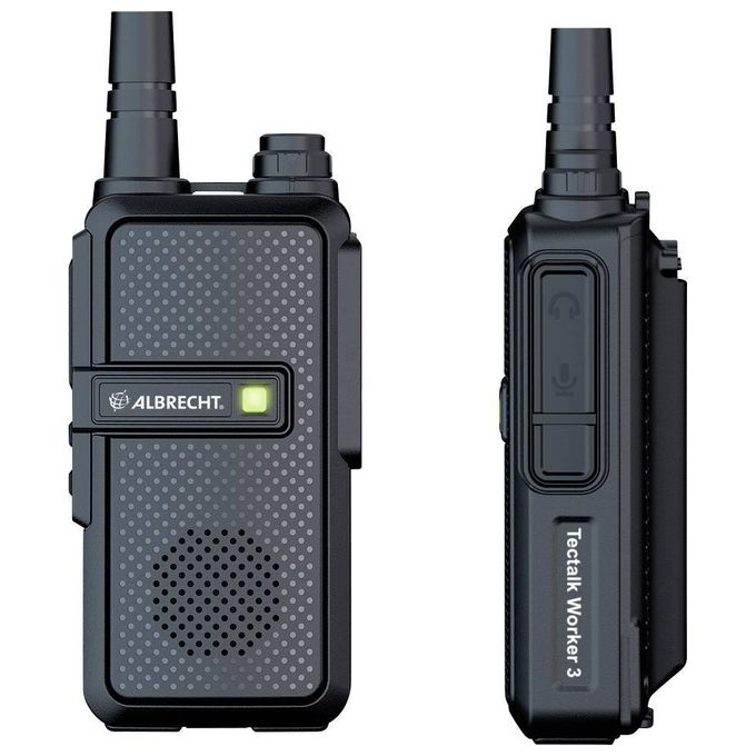 Albrecht 29826 Tectalk Worker 3 Radio PMR Portatile 16 Canali 446 MHz 0.5 W Batteria 2200 mAh colore Nero